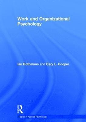 bokomslag Work and Organizational Psychology