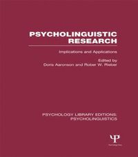 bokomslag Psycholinguistic Research (PLE: Psycholinguistics)