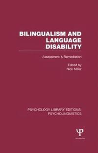 bokomslag Bilingualism and Language Disability (PLE: Psycholinguistics)
