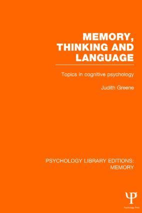 bokomslag Memory, Thinking and Language (PLE: Memory)