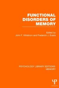 bokomslag Functional Disorders of Memory (PLE: Memory)