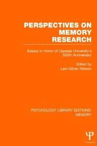 bokomslag Perspectives on Memory Research (PLE:Memory)