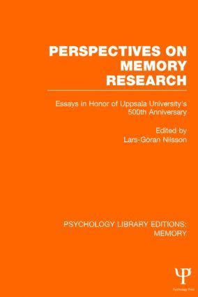 Perspectives on Memory Research (PLE:Memory) 1