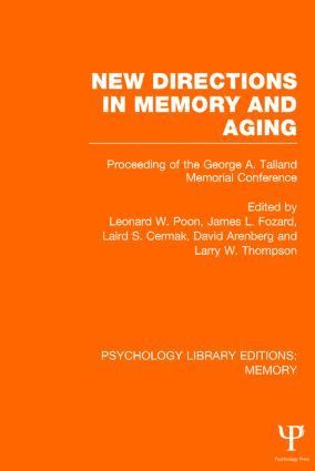 bokomslag New Directions in Memory and Aging (PLE: Memory)