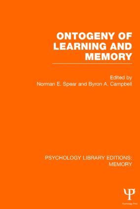 bokomslag Ontogeny of Learning and Memory (PLE: Memory)