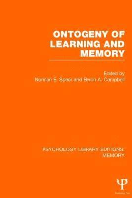 Ontogeny of Learning and Memory (PLE: Memory) 1