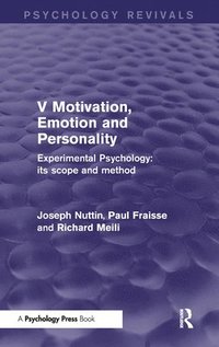 bokomslag Experimental Psychology Its Scope and Method: Volume V (Psychology Revivals)