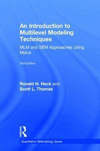 bokomslag An Introduction to Multilevel Modeling Techniques