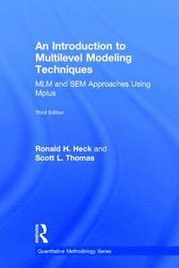 bokomslag An Introduction to Multilevel Modeling Techniques