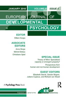 bokomslag Theory of Mind: Specialized Capacity or Emergent Property? Perspectives from Non-human and Human Development