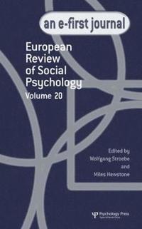 bokomslag European Review of Social Psychology: Volume 20