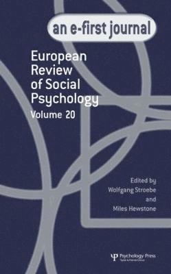 European Review of Social Psychology: Volume 20 1