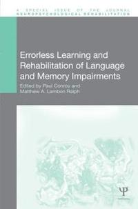 bokomslag Errorless Learning and Rehabilitation of Language and Memory Impairments