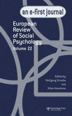 bokomslag European Review of Social Psychology: Volume 22