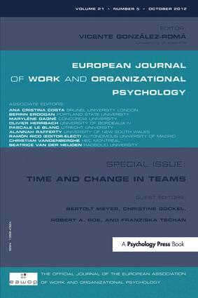 Bertolt Meyer, Christine Gockel, Robert Roe, Franziska Tschan - Time and Change in Teams, Häftad