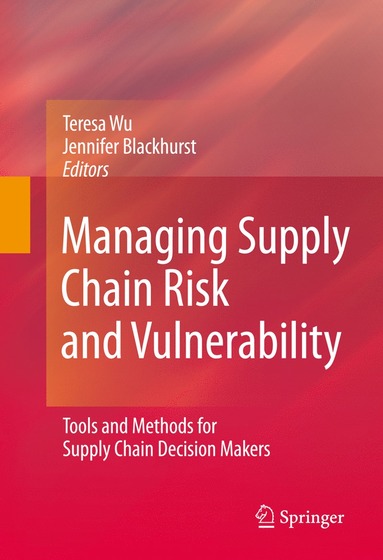 bokomslag Managing Supply Chain Risk and Vulnerability