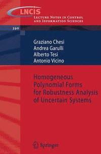 bokomslag Homogeneous Polynomial Forms for Robustness Analysis of Uncertain Systems