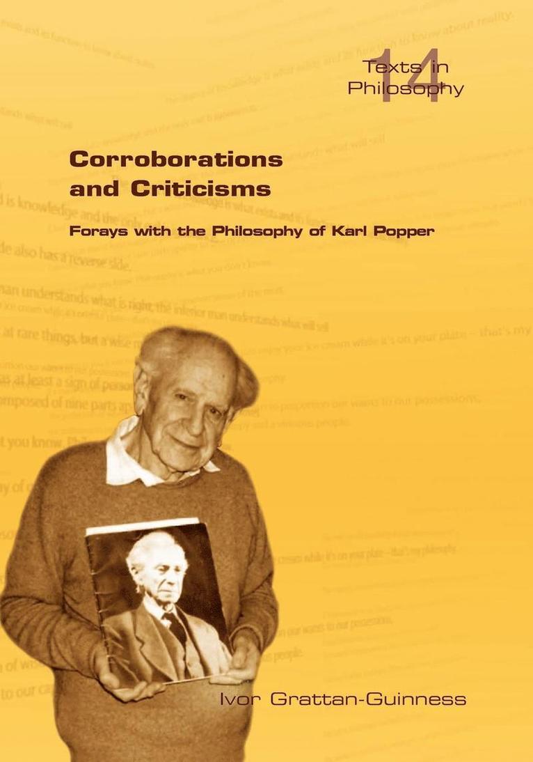 Ivor Grattan-Guinness - Corroborations and Criticisms. Forays with the Philosophy of Karl Popper, Häftad