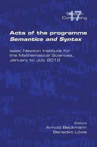 bokomslag Acts of the Progamme Sematics and Syntax