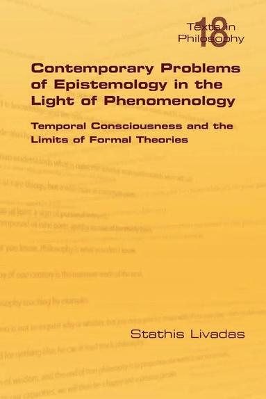 bokomslag Contemporary Problems of Epistemology in the Light of Phenomenology