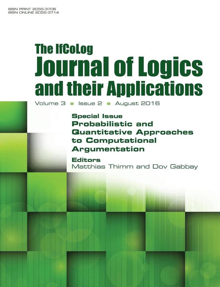 IfColog Journal of Logics and their Applications. Volume 3, number 2 1