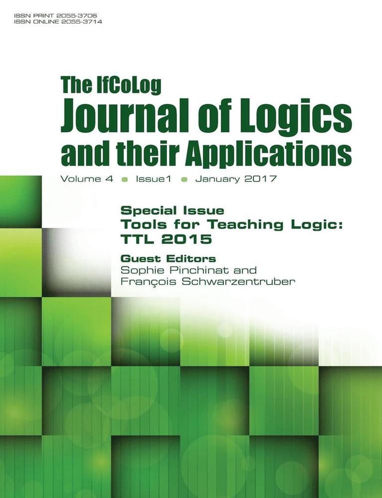 Ifcolog Journal of Logics and their Applications Volume 4, number 1 1