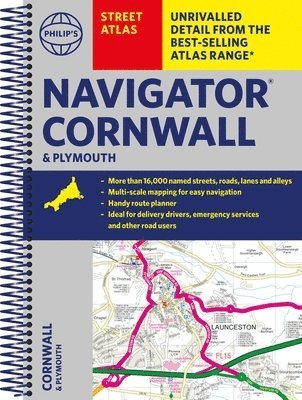 bokomslag Philip's Navigator Street Atlas Cornwall & Plymouth
