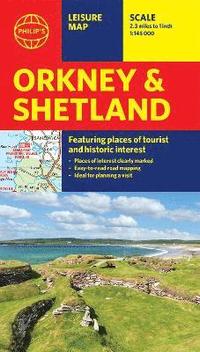 bokomslag Philip's Orkney and Shetland: Leisure and Tourist Map