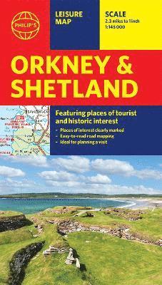Philip's Orkney and Shetland: Leisure and Tourist Map 1