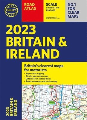 bokomslag 2023 Philip's Road Atlas Britain and Ireland