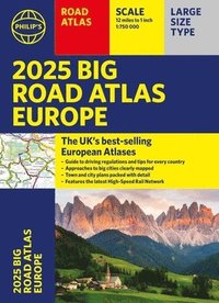 bokomslag 2025 Philip's Big Road Atlas of Europe