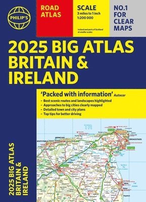 2025 Philip's Big Road Atlas of Britain & Ireland 1