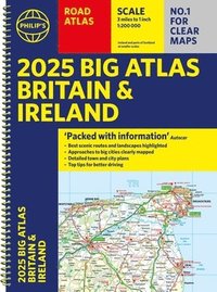 bokomslag 2025 Philip's Big Road Atlas of Britain & Ireland