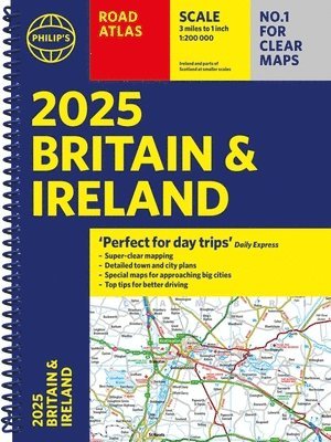 2025 Philip's Road Atlas Britain and Ireland 1