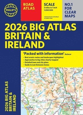 bokomslag 2026 Philip's Big Road Atlas of Britain & Ireland