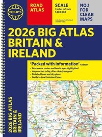 bokomslag 2026 Philip's Big Road Atlas of Britain & Ireland