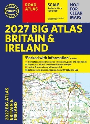 Philip's 2027 Big Road Atlas of Britain and Ireland