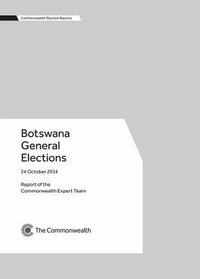 bokomslag Botswana General Elections, 24 October 2014