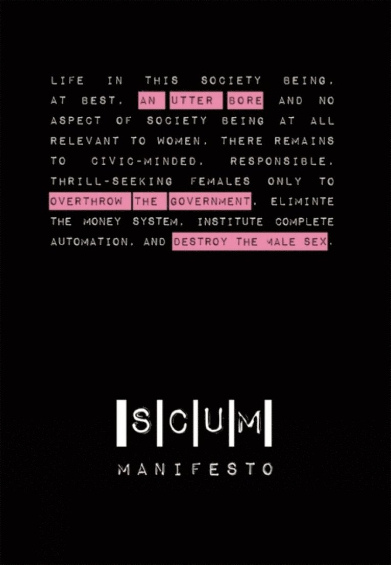 Valerie Solanas - SCUM Manifesto, Häftad