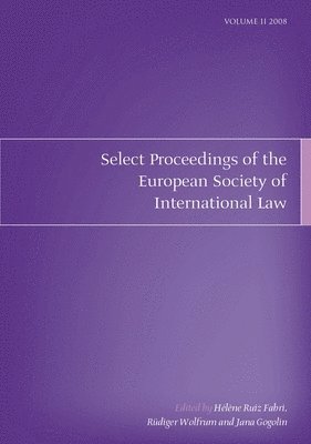 Select Proceedings of the European Society of International Law, Volume 2, 2008 1