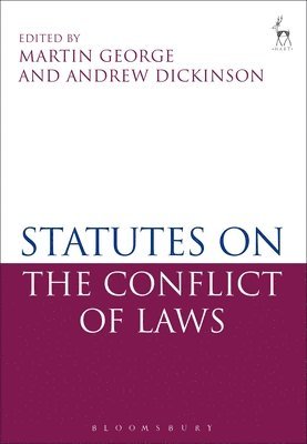 bokomslag Statutes on the Conflict of Laws