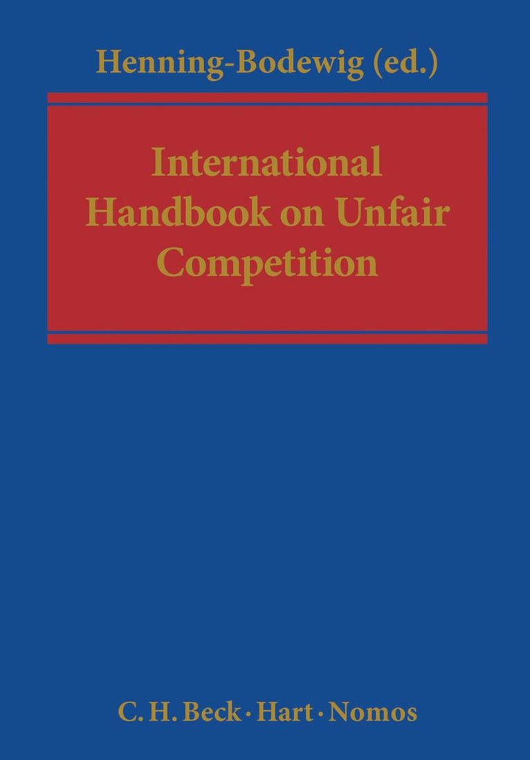 International Handbook on Unfair Competition 1