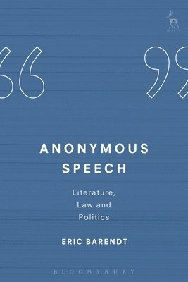 bokomslag Anonymous Speech