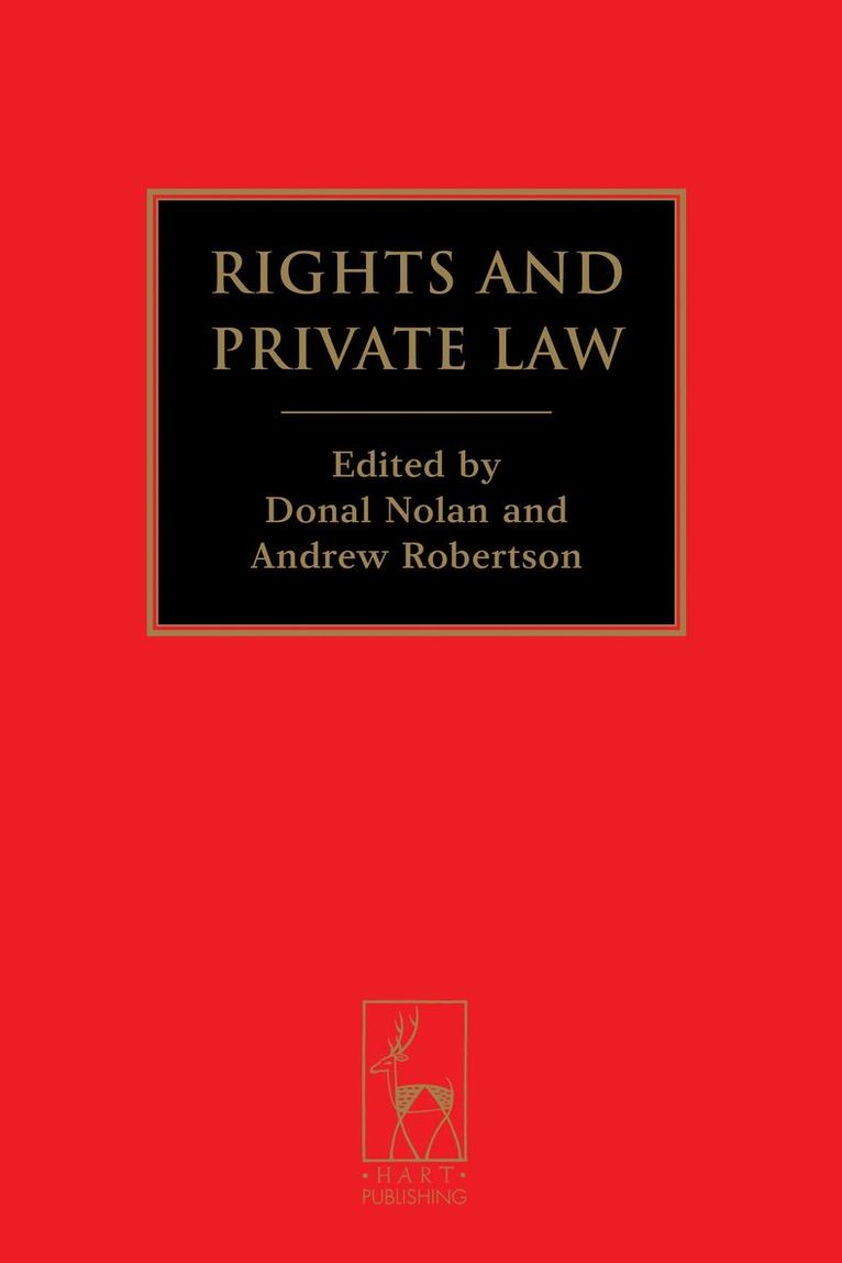 Andrew Robertson, Donal Nolan, Donal Nolan, Andrew Robertson - Rights and Private Law, Häftad