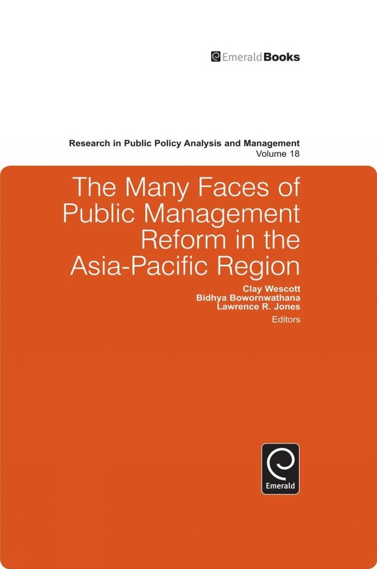 Clay Wescott, Bidhya Bowornwathana, L.R. Jones - Many Faces of Public Management Reform in the Asia-Pacific Region, Inbunden
