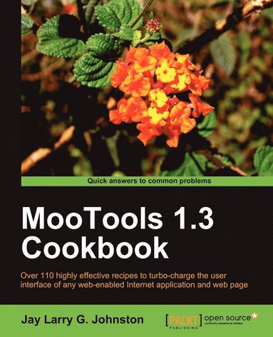 bokomslag MooTools 1.3 Cookbook