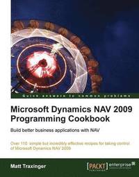 bokomslag Microsoft Dynamics NAV 2009 Programming Cookbook