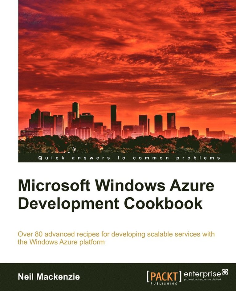 Microsoft Windows Azure Development Cookbook 1