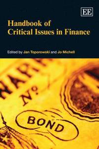 bokomslag Handbook of Critical Issues in Finance