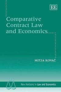 bokomslag Comparative Contract Law and Economics